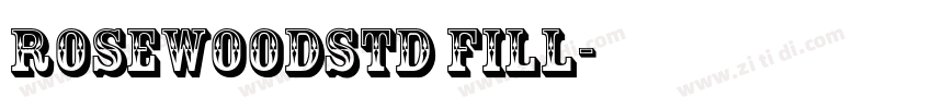 RosewoodStd Fill字体转换